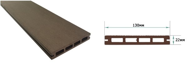 Террасная доска из ДПК Terrapol Смарт Пустотелая с пазом купить в Шуе Террасная доска из ДПК Terrapol Смарт Пустотелая с пазом купить в Шуе