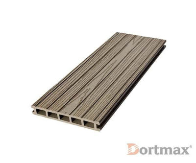 Террасная доска из ДПК FOLK PLUS Серый