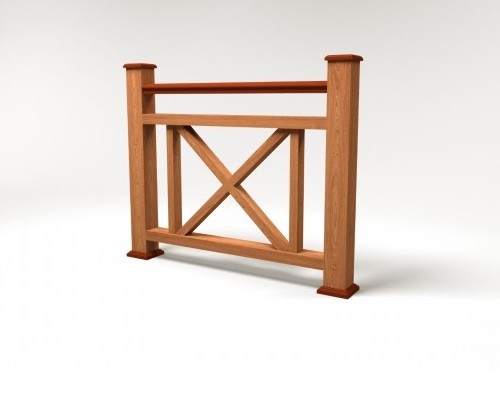 Ограждение из ДПК FG2 терракот купить в Шуе