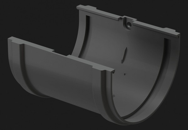 Соединитель желоба Docke Premium ПВХ - Графит купить в Шуе Соединитель желоба Docke Premium ПВХ - Графит купить в Шуе