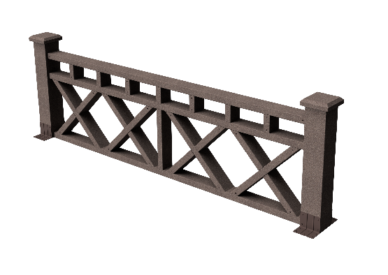 Ограждения декоративное ДПК GRINDERDECO Бэйли венге купить в Шуе