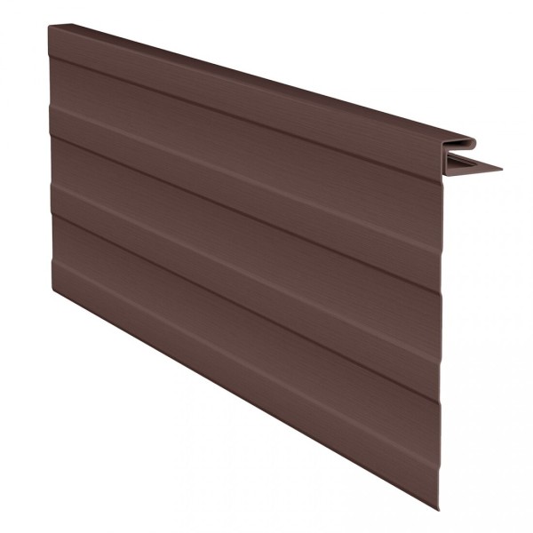 J-фаска ( ветровая, карнизная планка ) для сайдинга, коричневая купить в Шуе J-фаска ( ветровая, карнизная планка ) для сайдинга, коричневая купить в Шуе