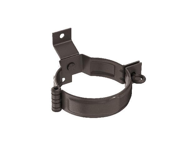 Водосток Aquasistem, система 150/100 - Декоративный хомут трубы под дерево с комплектом крепления RR 32 Тёмно-Коричнневый купить в Шуе