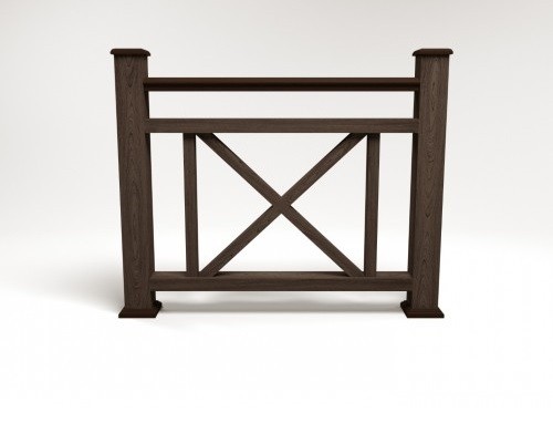 Ограждение из ДПК FG2 венге купить в Шуе