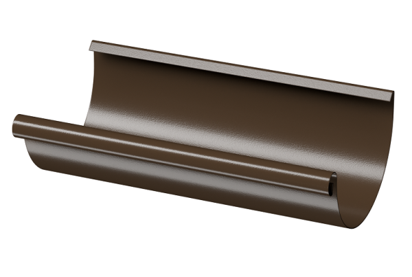 Желоб полукруглый D125 3 м Döcke STAL PREMIUM Каштан, (RAL 8017) купить в Шуе Желоб полукруглый D125 3 м Döcke STAL PREMIUM Каштан, (RAL 8017) купить в Шуе