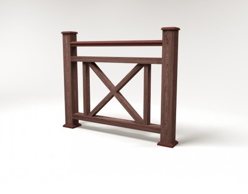 Ограждение из ДПК FG2 шоколад купить в Шуе