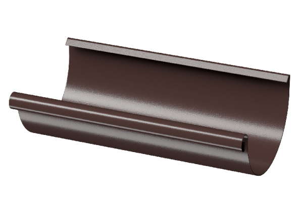 Желоб полукруглый D125 3 м Döcke STAL PREMIUM Шоколад, (RAL 8019) купить в Шуе Желоб полукруглый D125 3 м Döcke STAL PREMIUM Шоколад, (RAL 8019) купить в Шуе