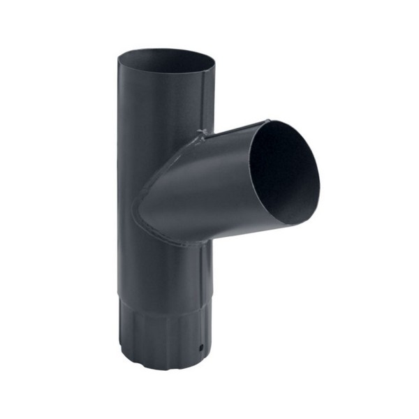 Водосток Grand Line 125x90 – Тройник RAL 7024 купить в Шуе Водосток Grand Line 125x90 – Тройник RAL 7024 купить в Шуе