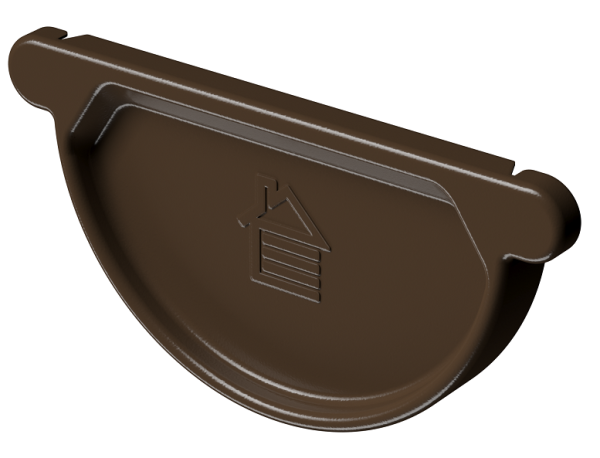 Заглушка желоба D125 Döcke STAL PREMIUM Каштан, (RAL 8017) купить в Шуе Заглушка желоба D125 Döcke STAL PREMIUM Каштан, (RAL 8017) купить в Шуе