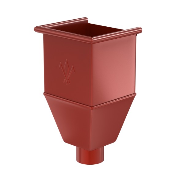 Водосток Aquasistem, система 125x90 - Воронка_водосборная удлиненая RR 29 Бургундский купить в Шуе