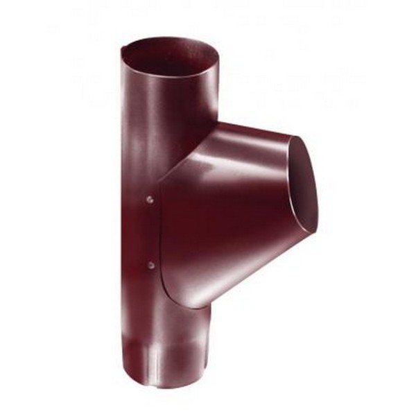 Водосток Grand Line 125x90 – Тройник трубы RAL 3005 купить в Шуе Водосток Grand Line 125x90 – Тройник трубы RAL 3005 купить в Шуе