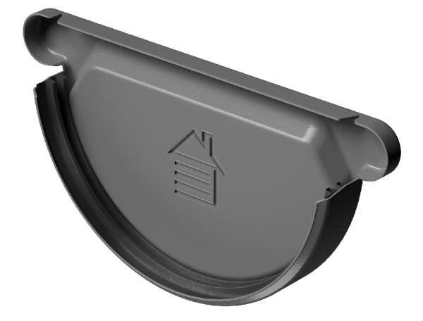 Заглушка желоба D125 Döcke STAL PREMIUM Графит, (RAL 7024) купить в Шуе Заглушка желоба D125 Döcke STAL PREMIUM Графит, (RAL 7024) купить в Шуе