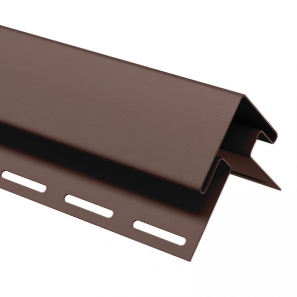 Угол внешний (наружный) для сайдинга, коричневый купить в Шуе Угол внешний (наружный) для сайдинга, коричневый купить в Шуе