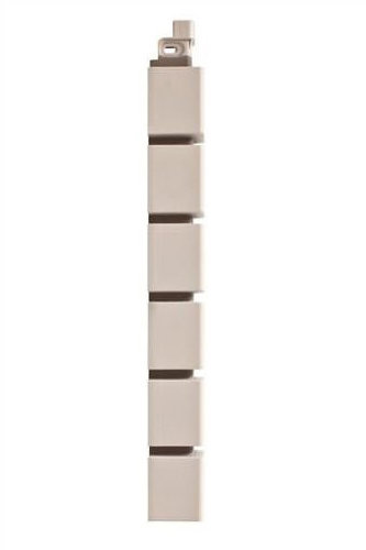 Фасадная панель Наружный угол кирпич клинкерный МАЛЫЙ (белый) 0,46х0,048м купить в Шуе