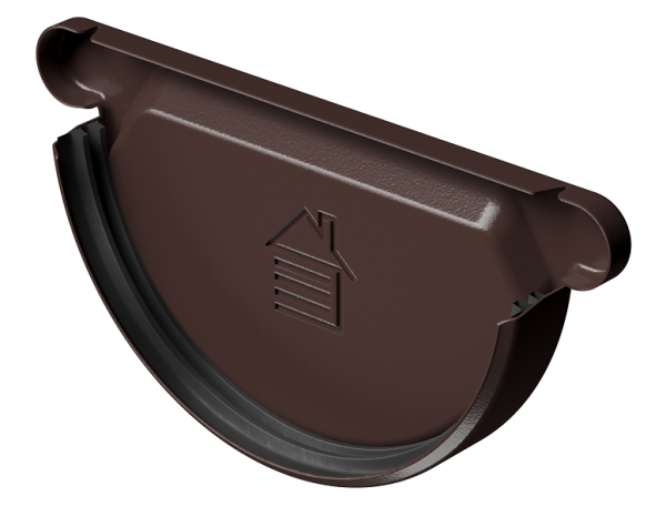 Заглушка желоба D125 Döcke STAL PREMIUM Шоколад, (RAL 8019) купить в Шуе Заглушка желоба D125 Döcke STAL PREMIUM Шоколад, (RAL 8019) купить в Шуе