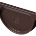 Заглушка желоба D125 Döcke STAL PREMIUM Шоколад, (RAL 8019) купить в Шуе