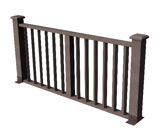 Ограждения декоративное ДПК GRINDERDECO Бруклин венге купить в Шуе Ограждения декоративное ДПК GRINDERDECO Бруклин венге купить в Шуе