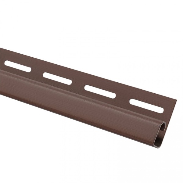 Финишная планка (завершающая полоса) для сайдинга, коричневый купить в Шуе Финишная планка (завершающая полоса) для сайдинга, коричневый купить в Шуе
