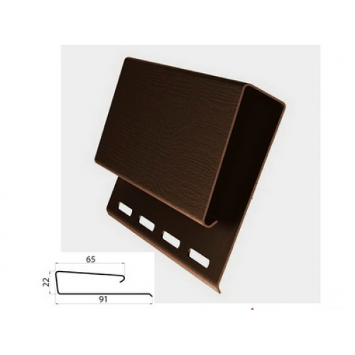 Наличник (широкий j-профиль), коричневый купить в Шуе Наличник (широкий j-профиль), коричневый купить в Шуе