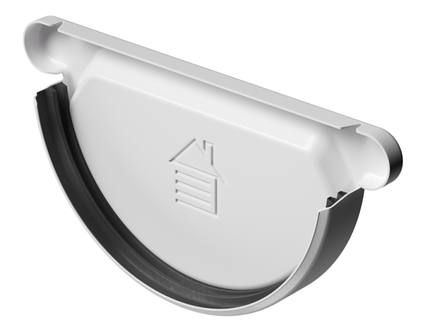 Заглушка желоба D125 Döcke STAL PREMIUM Пломбир, (RAL 9010) купить в Шуе Заглушка желоба D125 Döcke STAL PREMIUM Пломбир, (RAL 9010) купить в Шуе