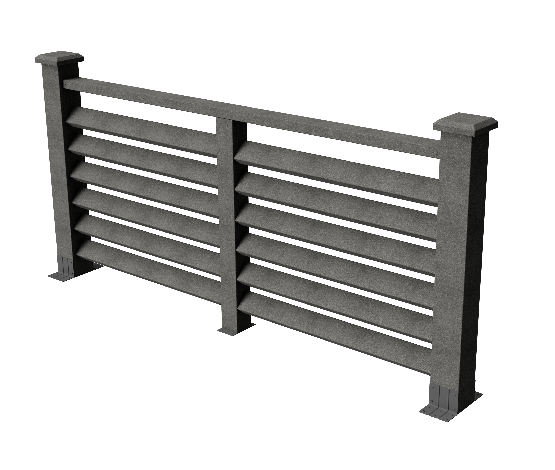 Ограждения декоративное ДПК GRINDERDECO Босфор серый базальт купить в Шуе Ограждения декоративное ДПК GRINDERDECO Босфор серый базальт купить в Шуе