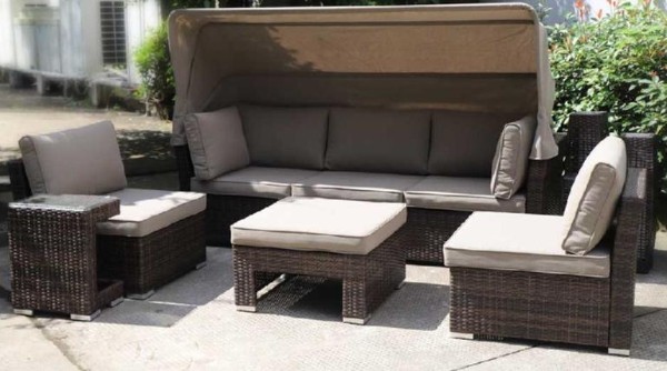 Диван-Трансформер AFINA плетеный из иск. ротанга AFM-320B Brown купить в Шуе