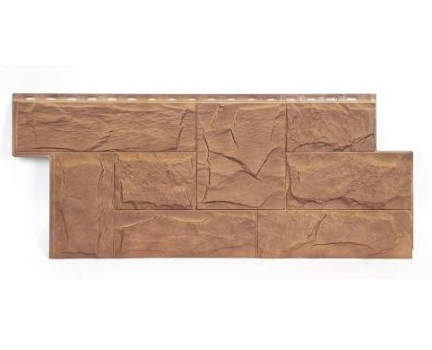 Фасадная панель T-Сайдинг-Гранит Леон ЭКО-2 Орех купить в Шуе Фасадная панель T-Сайдинг-Гранит Леон ЭКО-2 Орех купить в Шуе