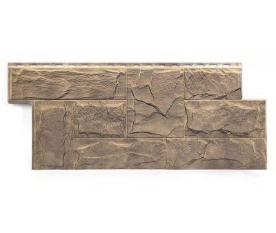 Фасадная панель T-Сайдинг-Гранит Леон ЭКО-2 Сосна