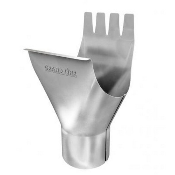 Водосток Grand Line 150x100 – Воронка желоба RAL 9003 купить в Шуе