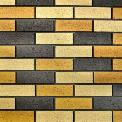 Фасадная плитка Кирисс Фасад Клинкерный кирпич 2х цветный №39