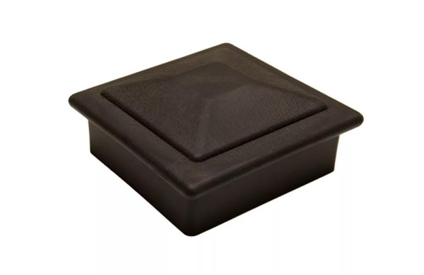 Крышка верхняя фигурная ПВХ для столба Deckart 100х100 Графит купить в Шуе Крышка верхняя фигурная ПВХ для столба Deckart 100х100 Графит купить в Шуе