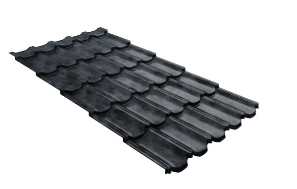 Металлочерепица квинта плюс с 3D резом 0,45 Safari Grey купить в Шуе