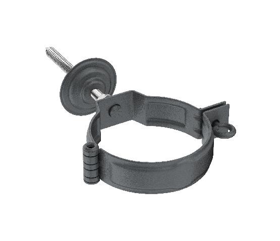 Водосток Aquasistem, Система 125/90 - Декоративный хомут c метизом в сборе RR 23 Маренго matt купить в Шуе