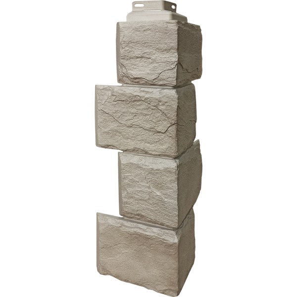 Цокольный сайдинг FineBer – Серия “Камень природный”, Угол наружный Песочный купить в Шуе Цокольный сайдинг FineBer – Серия “Камень природный”, Угол наружный Песочный купить в Шуе