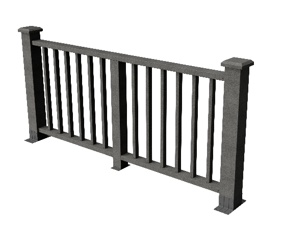 Ограждения декоративное ДПК GRINDERDECO Альма серый базальт купить в Шуе Ограждения декоративное ДПК GRINDERDECO Альма серый базальт купить в Шуе