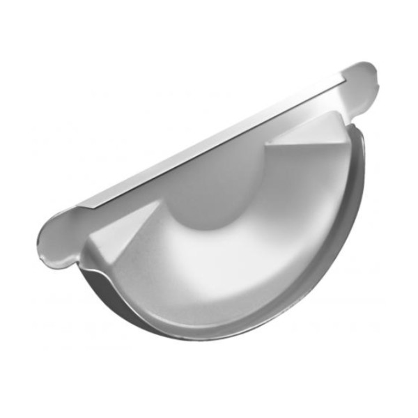 Водосток Grand Line 150x100 – Заглушка желоба RAL 9003 купить в Шуе