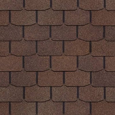 Гибкая черепица PIE EUROPA Docke, коллекция Сланец Коричневый