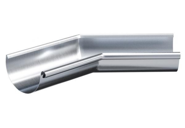 Водосток Aquasistem, Система 150/100 - Угол желоба внутренний  оцинковка 135° купить в Шуе Водосток Aquasistem, Система 150/100 - Угол желоба внутренний  оцинковка 135° купить в Шуе