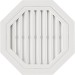 Восьмиугольная фронтонная вентиляционная решётка, Белая купить в Шуе