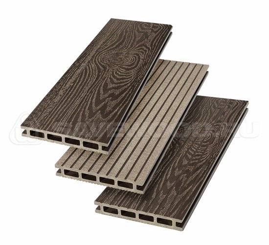 Террасная доска из ДПК SW Carpinus (T) — двухсторонняя темно-коричневый купить в Шуе Террасная доска из ДПК SW Carpinus (T) — двухсторонняя темно-коричневый купить в Шуе