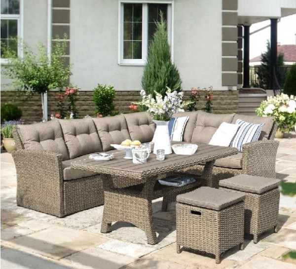 Комплект мебели AFINA плетеной из иск. ротанга AFM-307B Beige купить в Шуе Комплект мебели AFINA плетеной из иск. ротанга AFM-307B Beige купить в Шуе