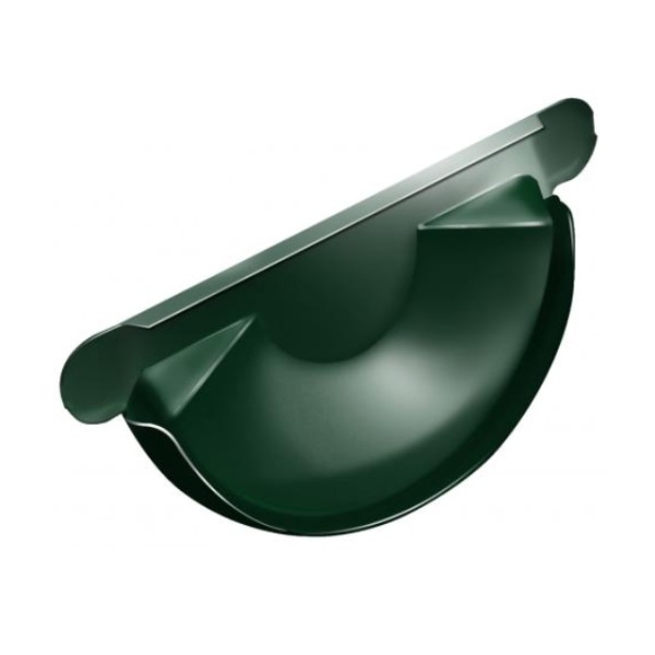 Водосток Grand Line 125x90 – Заглушка желоба RAL 6005 купить в Шуе