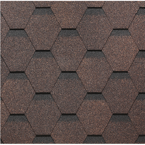 Гибкая черепица PIE EUROPA Docke, коллекция Карат Коричневый купить в Шуе