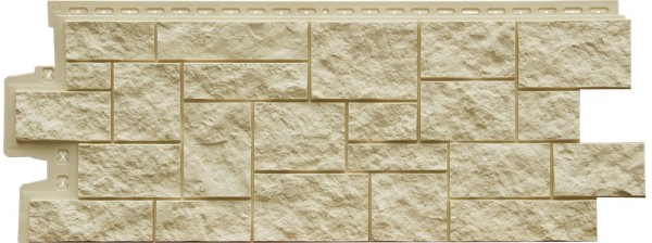 Фасадная панель Grand Line Дикий камень Стандарт бежевый купить в Шуе Фасадная панель Grand Line Дикий камень Стандарт бежевый купить в Шуе