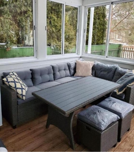 Комплект мебели AFINA плетеной из иск. ротанга AFM-307G-Grey купить в Шуе Комплект мебели AFINA плетеной из иск. ротанга AFM-307G-Grey купить в Шуе