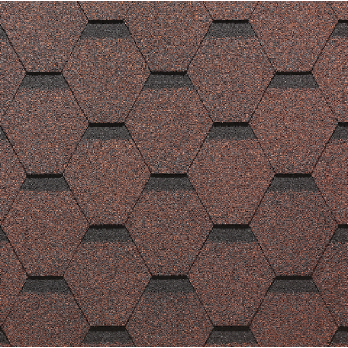 Гибкая черепица PIE EUROPA Docke, коллекция Карат Красный купить в Шуе