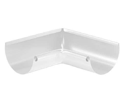 Водосток Aquasistem, система 150/100 - Угол желоба, внутренний 90° RAL 9003 Белый купить в Шуе