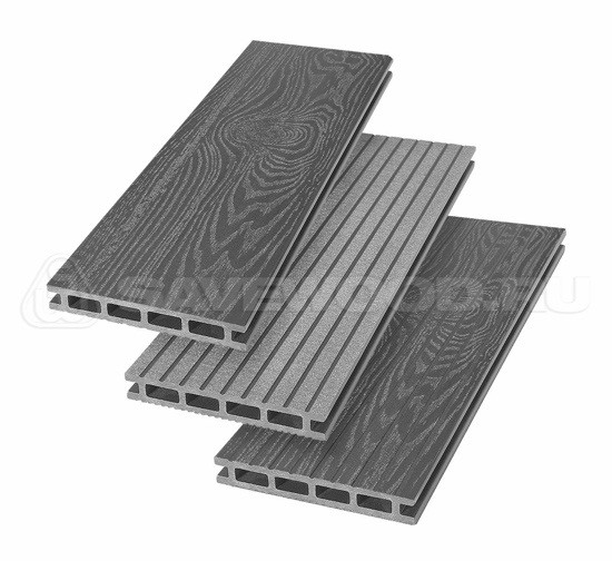 Террасная доска из ДПК SW Carpinus (T) — двухсторонняя графит купить в Шуе Террасная доска из ДПК SW Carpinus (T) — двухсторонняя графит купить в Шуе