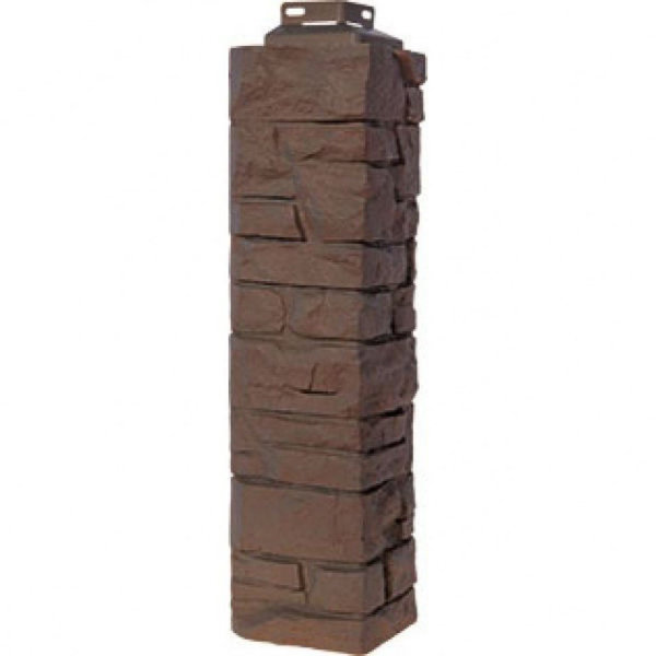 Цокольный сайдинг FineBer – Серия “Скала”, Угол наружный Желто-коричневый купить в Шуе Цокольный сайдинг FineBer – Серия “Скала”, Угол наружный Желто-коричневый купить в Шуе