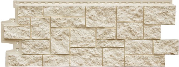 Фасадная панель Grand Line Дикий камень Стандарт молочный купить в Шуе Фасадная панель Grand Line Дикий камень Стандарт молочный купить в Шуе
